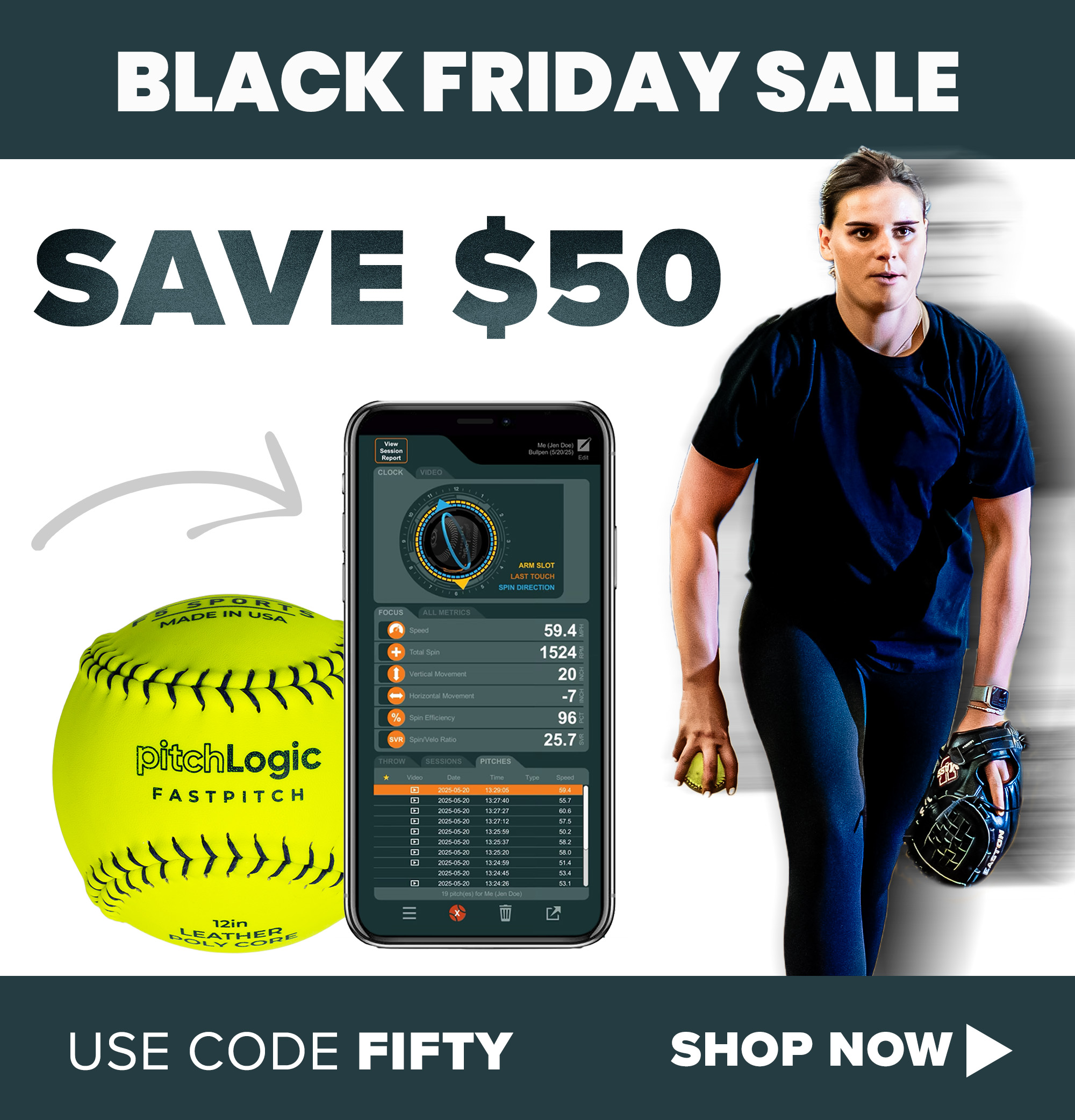 Softball Mobile Banner